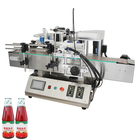 Tipo lineal Servo Tipo Botella plástica / Tarro de vidrio Manga retráctil Envoltura alrededor de la máquina de etiquetado 