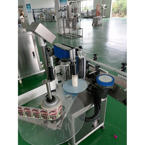 Máquina de etiquetado de etiquetas adhesivas de botellas redondas automáticas de tipo lineal para la venta 
