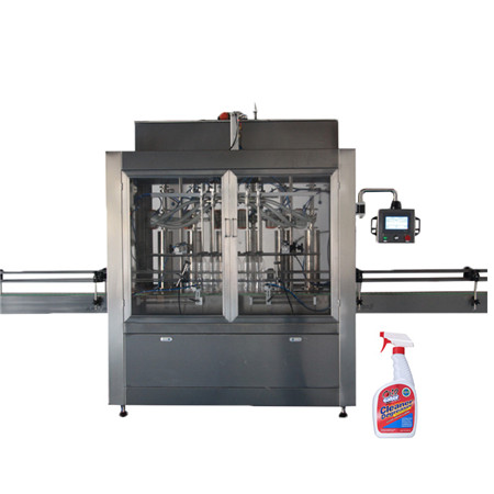Hzpk Máquina de llenado de líquido viscoso líquido lineal lineal de 4 cabezales automática 