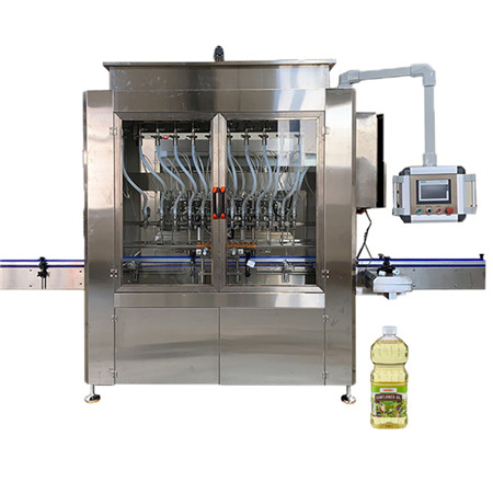 Máquina de envasado y tapado de llenado de aceite de cocina lineal automática 