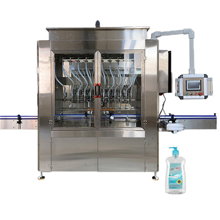 Equipo automático de llenado de pistón de líquido viscoso Máquina completa de envasado y embotellado de detergente para desinfectante de manos / pasta de tomate / gel de alcohol / aceite comestible 