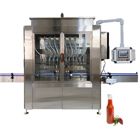 Máquina embotelladora de llenado de líquido viscoso automático completo para detergente de ropa de aceite 