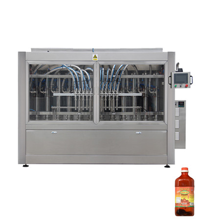 Línea automática de producción de jugo Agua pura / Aceite de cocina Cbd / Salsa / Miel / Leche / Máquina etiquetadora de llenado y tapado de pasta de tomate 