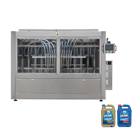 Máquina tapadora de llenado de lavado de tipo lineal de aceite de soja de verduras de 1L a 10L 