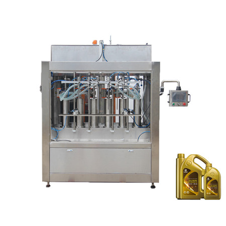 Línea de producción de aceite automática Máquina de llenado de aceite de etiquetado de tapado para palma / mostaza / freno / aceite de motor 