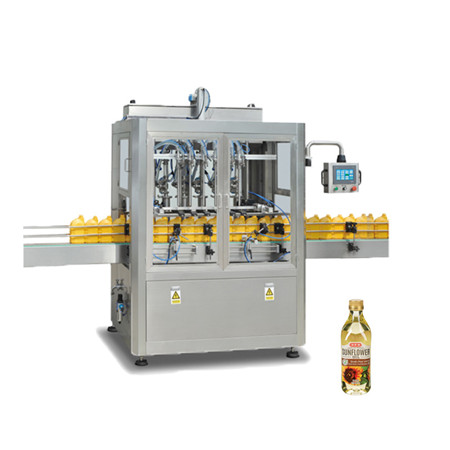 Llenadora automática volumétrica de botellas líquidas en línea con control Siemens 