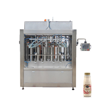 Máquina de llenado gravimétrica automática de agua / aceite / ghee líquido 