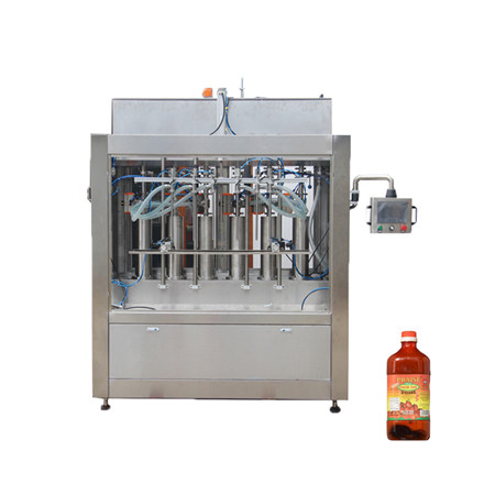 Limpiador automático de inodoro de botella anticorrosiva Máquina de envasado de llenado de líquido de botella de cuello oblicuo 
