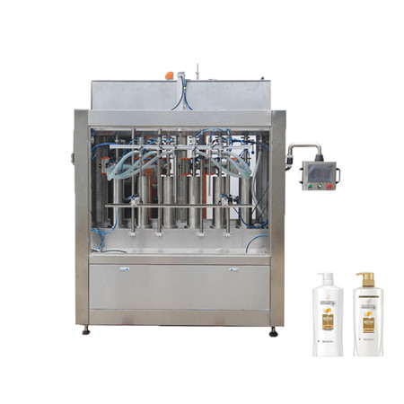 Máquina de llenado lineal automática para productos diarios de desinfectante de champú 